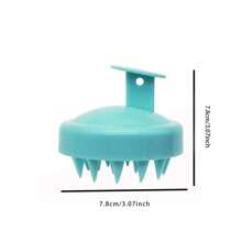 1 Piece Of Silicone Head Massage Brush For Hair Washing, Shampooing, Combing, And Anti Itch Combing - Multicolor - View 2