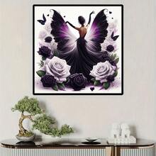 1 件优雅舞蹈主题 5D 钻石画套装，适合女性 - DIY 钻石艺术刺绣，适合客厅、卧室、办公室的墙面装饰，惊喜礼物 - 彩色 - 查看 3