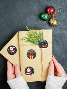 500 chiếc/cuộn Nhãn dán tròn thiết kế Giáng sinh, Vật tư đóng gói quà tặng tiệc sinh nhật ngày lễ Giáng sinh, Nhãn dán niêm phong túi quà tặng, Nhãn dán sổ cái cầm tay, Nhãn dán trang trí, Quà tặng Giáng sinh 2024, Chúc mừng năm mới 2025, Đồ trang trí Giáng sinh, Đồ trang trí Giáng sinh, Halloween, Đồ trang trí Halloween - Nhãn dán Giáng sinh - Xem 6