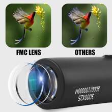 1pc 3000x25 High Definition Long Range Adult Monocular Telescope, 10x Magnification Durable BAK-4 Prism FMC Coated High-Quality Monocular Telescope, Compact Powerful Adult Monocular For Exploration, Hiking, Camping, Ideal Gift