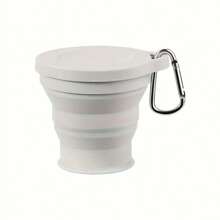 Silicone Collapsible Travel Cup With Lid - Insulated, Reusable, Hand Wash Only - Multipurpose Folding Silicone Mug For Camping, Hiking & Outdoors