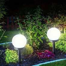 3 Stücke Solar-LED Gartenleuchten Outdoor dekorativ Auto-Ein für Höfe, Rasenflächen, Parks, Wege, ideal für Weihnachts- und Halloween-Dekoration, Heim, Hof, Zufahrt, Terrasse Beleuchtung