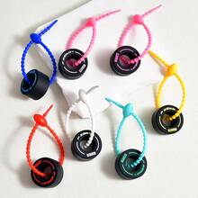 1pc Racing Tire Shaped Keychain, Novelty Car Tire Keyring, Gift Accessories Halloween - Multicolor - View 1