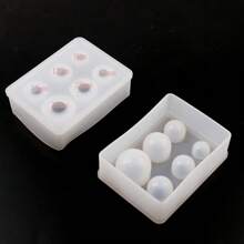 1 Stück Kosmische Ball Silikon Form, 3D Epoxidharz Gussform für DIY Anhänger Schlüsselanhänger Handwerk