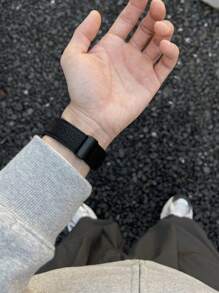 Apple Watch Leder Magnet Armband für Herren und Damen, kompatibel mit 46mm 45mm 49mm 38mm 40mm 41mm 42mm 44mm Apple Watch Bändern; kompatibel mit Apple Watch Series Ultra2/Ultra/SE2/SE/10/9/8/7/6/5/4/3/2/1