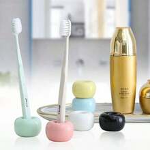 Non-Electric Independent Toothbrush Holder - Elegant Bathroom Countertop Storage Box Bathroom Decor Fall Decor Back To School