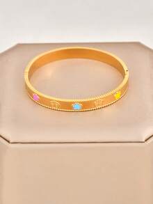 1 件优雅复古花卉和星星时尚奢华手链设计，百搭女士手链