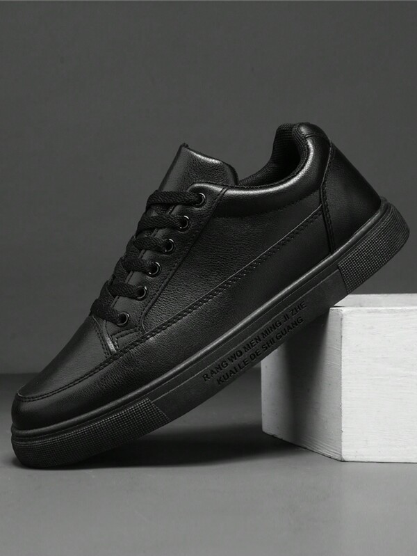 Scarpe sportive con lacci, tinta unita, taglie forti, di moda e versatili, impermeabili e antiscivolo, adatte per l'autunno