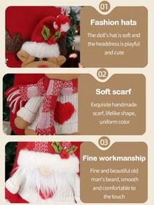 LICVIC 1 pièce Bas de Noël personnalisé, grand bas de Noël personnalisé avec nom, mignon bas de Noël gris, bas de Noël et de famille pour la décoration de fête de cheminée. Grands bas de Noël personnalisés gris avec noms, design chic - Style 1 - Voir 4