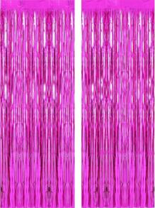 1 件 1MX2M 派对背景 金属箔 流苏 金属窗帘 生日 婚礼 单身女性周年纪念装饰 成人雨丝窗帘 生日派对背景墙装饰 流苏闪亮铝膜墙帘 圣诞节 - 1pc - 查看 24