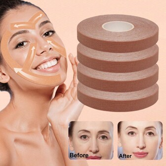 Facial Lift Tape For Skin Firming,1/3Rolls Toning & Tightening | Lift Tape For Face, Neck & Forehead Lifts Skin Face Patches