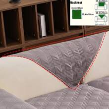 1pc Waterproof Sofa Cover, Pet Cat Dog Sofa Protector, Furniture Cover, Fit For All Sofa Types, Machine Washable. Armrest And Backrest Sold Separately. - Light Grey - View 10