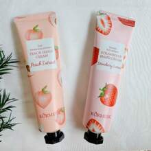 6件套水果植物护手霜套装玫瑰护手霜保湿护手霜适合秋冬季干性皮肤 - 彩色 - 查看 3