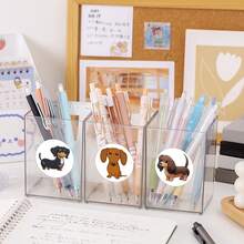 500 Stücke Cartoon Dackel Ästhetische Tier Aufkleber Rolle für Gepäck, Sammelalbum, Tagebuch, Laptop, Stoßstange, Tasse, Roller, Wasserflasche, Computer, Handy, Helm Weihnachtsaufkleber und Festivalaufkleber