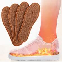 Winter Alpaca Wool Insoles Soft Plush Warm Thicken Foot Thermal Shoe Insole For Women Men Breathable Snow Boots Shoes Heat Pads For Women Men Sneakers Shoes, Casual Shoes