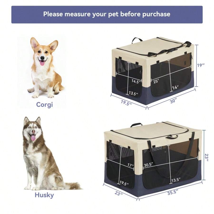 Dog Crates For Dogs, Adjustable Fabric Cover By Spiral Iron Pipe