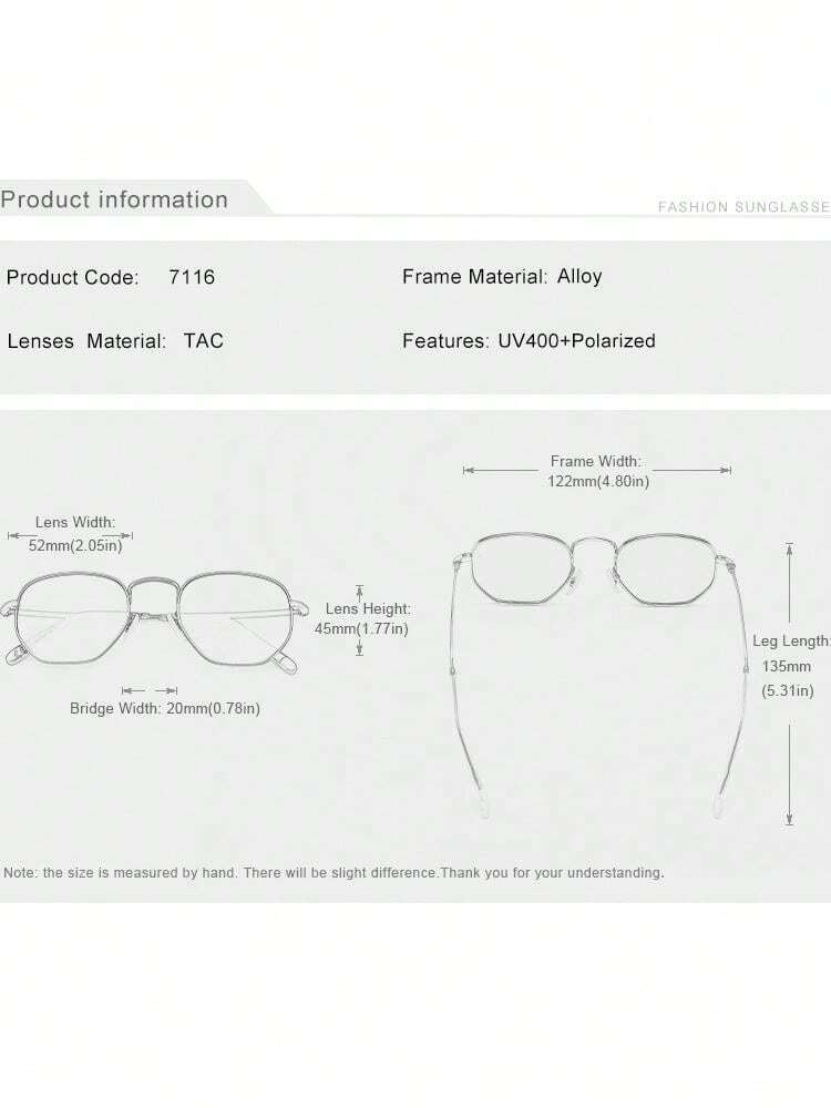 KINGSEVEN KINGSEVEN 2024 Classic Reflective Sunglasses Men Hexagon