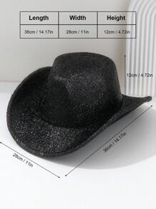 1 Peça Chapéu Fedora Acabamento Metálico Brilhante, Coroa Baixa com Aba Virada, Moda Estilo de Rua, Estética Cyberpunk e Y2K, Versátil para Trabalho, Festas, Festivais, Concertos, Atividades ao Ar Livre e Fantasias