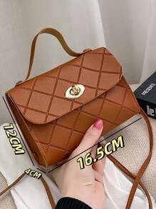 Bolso de mano mini de moda para mujeres, estilos de bolso de mano/bandolera/cruzado - Marrón - Ver 6