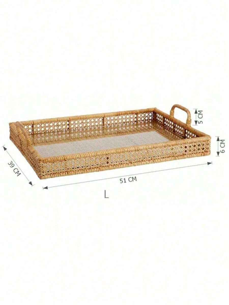 Tea Table Storage Rattan Desktop Storage Box Tray SHEIN USA