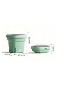 Mini Compact Portable Stack Washing Machine - Green - View 5