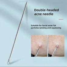 Pimple Extractor & Blackhead Removal Tool Set - Professional Acne Blemish Comedone Extractor Kit - Silver - View 4