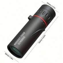 1pc 3000x25 High Definition Long Range Adult Monocular Telescope, 10x Magnification Durable BAK-4 Prism FMC Coated High-Quality Monocular Telescope, Compact Powerful Adult Monocular For Exploration, Hiking, Camping, Ideal Gift