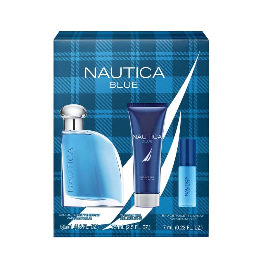 Nautica Mens Blue Fragrance 3-Piece Gift Set - Một kích thước - Xem 1