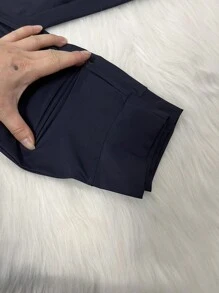 Quick-Drying Pants/Zipper Pocket/Elastic Waist/Sporty/Casual - Blue - View 4