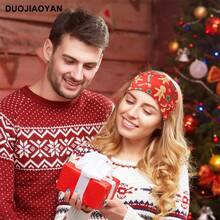 Băng đô in hình chữ thập thời trang Giáng sinh mới, Băng đô thể thao co giãn cho tiệc Giáng sinh, Khăn trùm đầu ấm áp hình tai hươu cho mùa đông - nhiều màu - Xem 10