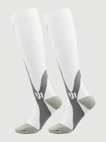 Unisex Professional Sports Long Compression Socks Suitable For Running, Cycling, Football - Multicolor - View 15