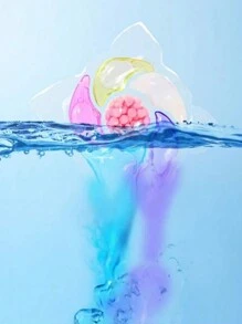 6合1洗衣粉珠、洗衣球、洗衣胶囊、香珠、浓缩洗衣液、清洁衣物、抗静电、消毒和除尘螨、低泡沫易清洗、持久香味 - 彩色 - 查看 2