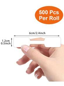 500pcs/Roll White Jewelry Price Display Tags Stickers,