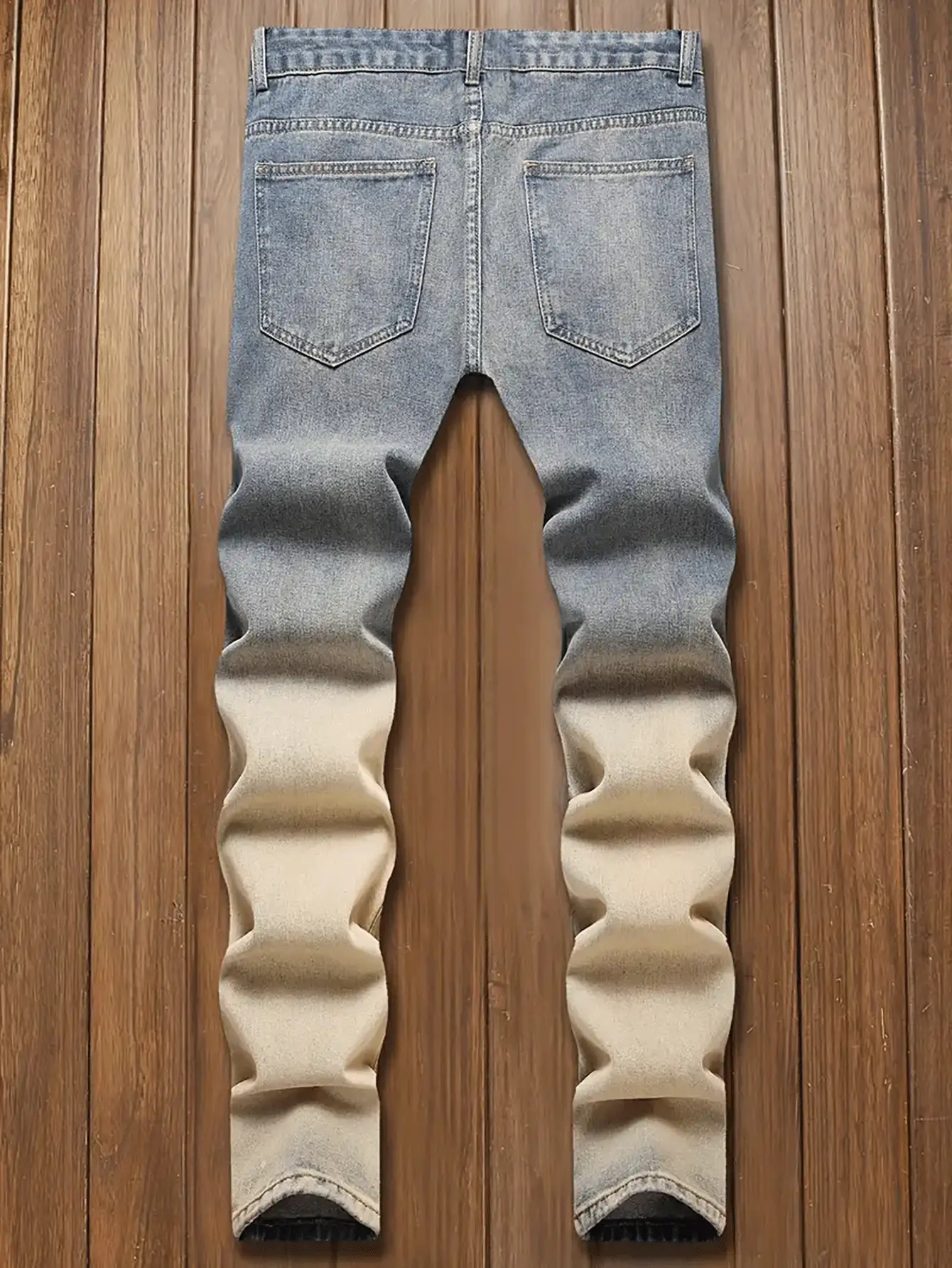 1 chiếc quần jeans rách túi có khóa kéo màu sắc đơn giản cho bé trai tuổi teen - Nhiều màu - Xem 4