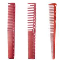 Kit 3 Professional Carbon Cutting Combs - Umi Red - 紅色 - 查看 1