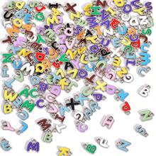 30/50/100pcs Assorted Varieties Metal Letter Charms For Jewelry Making Capital Alphabet Initial Charms - Assorted varieties - View 8