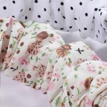 1pc Infant Fashion Printed Grid, Polka Dot & Striped Pacifier Clip & Wooden Pacifier Clip, Daily Use - Multicolor - View 8