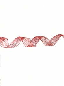 1 Stück 2m glitzerndes Weihnachtsband aus Gittergewebe für Kranz, Baumspitze, Schleife, Heimdekoration, Geschenkverpackung, Weihnachten