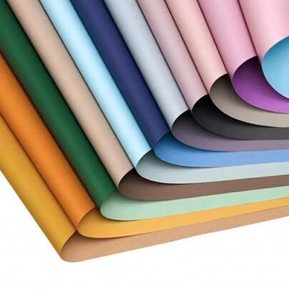 20张/包，韩国初恋纯色纸马卡龙欧雅纸防水加厚花束纸鲜花礼品包装材料，包装纸，薄纸，花束用品，礼品包装纸花纸，圣诞