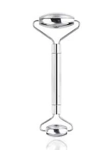 Zestaw 1/2 szt./zestaw ze stali nierdzewnej, wałek do masażu twarzy i gua sha - metalowy wałek do masażu twarzy, metalowa gua sha, narzędzia do masażu twarzy redukujące obrzęki, drenaż limfatyczny, napięcie twarzy, masażery do pielęgnacji skóry, uroda, produkty do pielęgnacji skóry, spa, pielęgnacja ciała, narzędzia do pielęgnacji skóry, pielęgnacja twarzy, akcesoria kosmetyczne, masaż, narzędzie do masażu twarzy, wałek do masażu twarzy