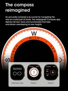 Smart Watch U11 Smartwatch Lsland Compass Series 9 Sports Watch Bluetooth Call Fitness Health Monitoring - 灰色的 - 查看 3