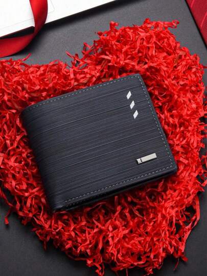 男士短款钱包，带多个卡槽，时尚高端，带拉链的零钱袋，卡位和证件夹，情人节情人节大容量多卡槽，商务休闲风格，生日礼物，毕业礼物，父亲节礼物