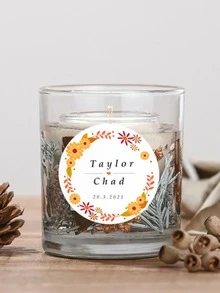 10 nhãn dán tròn trong suốt có in chữ cảm ơn vì đã ăn mừng cùng chúng tôi, nhãn dán cá nhân bằng nhựa vinyl cho quà tặng đám cưới, nhãn dán cảm ơn - Nhiều màu - Xem 3