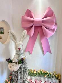 1pc DIY Sponge Paper Bow, Extra Large Fashion Color Bow For Craft Shop Decoration, Wedding, Valentine's Day, New Year's Eve, Birthday Hanging Decor, Home Decor, Scene Decor, Theme Party Decor, Decoration Best Gifts Birthday