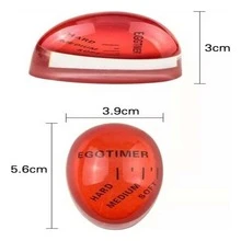 Egg Timer For Boiling Eggs, Soft Boiled Half Boiled Egg Timer Color Changing When Done, Egg Timer Clock Kitchen Boiled - Red - View 3
