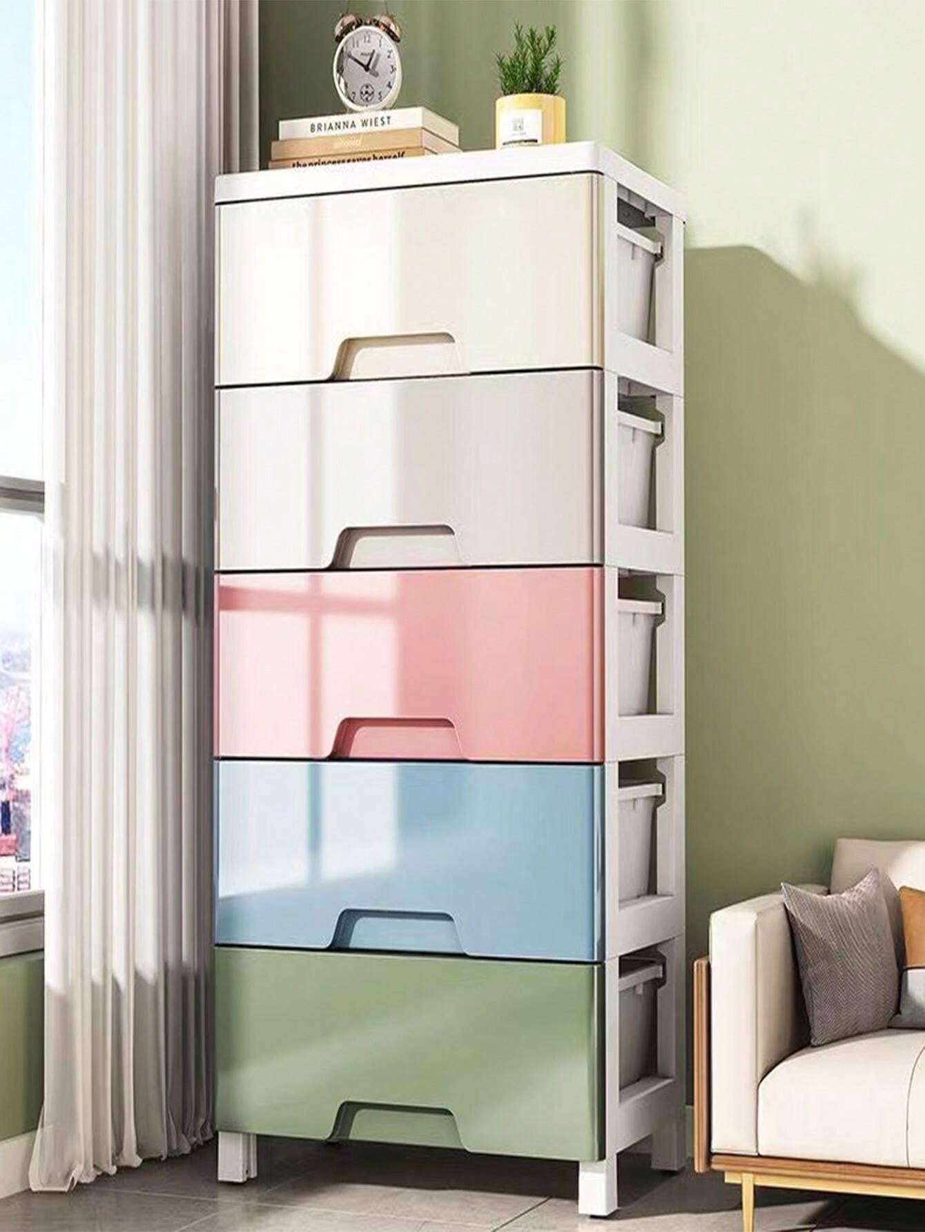 SlideOut Drawer Storage Super Narrow Gap Sideboard, Multi