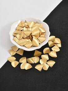 Set da 20 pezzi Orecchini a forma di ventaglio in ottone naturale asimmetrico con un foro spazzolato per fai-da-te, collane e pendenti di moda