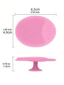 Escova de Limpeza Facial de Silicone com Ventosa, Escova Facial Exfoliante Manual para Limpeza Profunda dos Poros, Exfoliante Suave, Escovas de Lavagem Facial para Homens e Mulheres, Escova Facial, Bolsa, Organizador, Armazenamento
