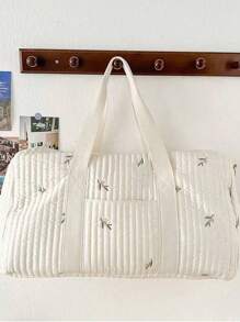 Wickeltasche mit großer Kapazität und Bärengestick, leichter und tragbarer Aufbewahrungsbeutel, Mommy Bag