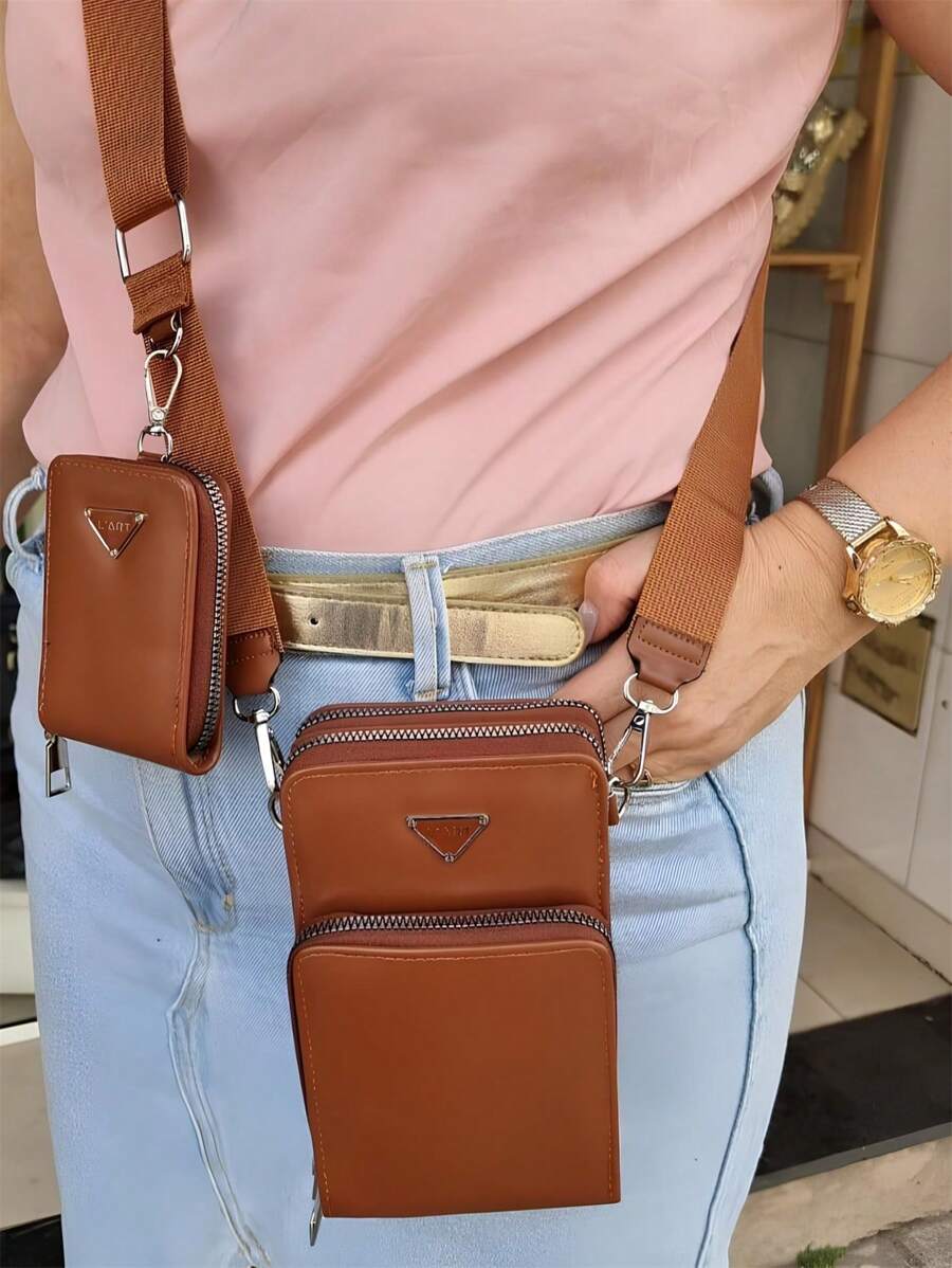Phone Wallets - Rust Brown - View 1